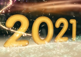 2021金色立体图片